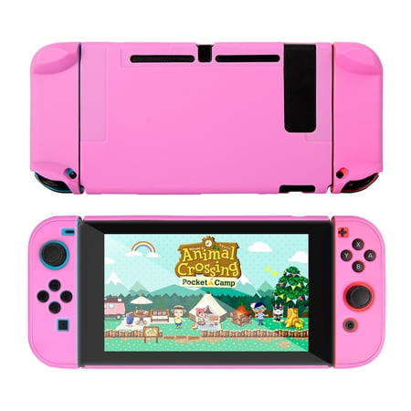 Protective Case for Nintendo Switch, Grip Cover with Protector, 2 Storage Slots for Game Cards, Shock-Absorption & Anti-Scratch
