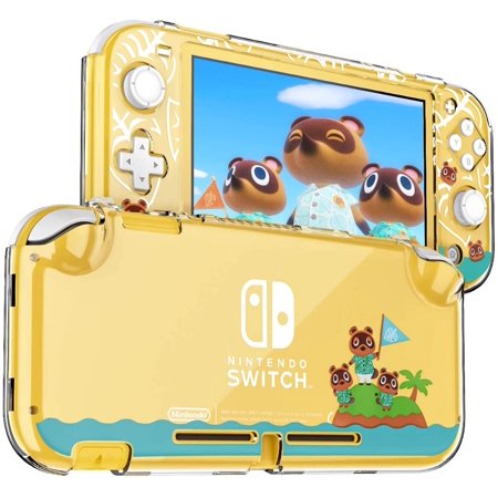 Protective Case for Nintendo Switch Lite, Hard PC Clear Anti-Shock Split Cover for Animal Crossing Design