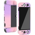thumbnail image 1 of Protective Case for Nintendo Switch OLED Model 2021,Kids Friendly Anti-Scratch Shockproof Protective Cover for Switch OLED Model 2021 (Pink/Purple), 1 of 1