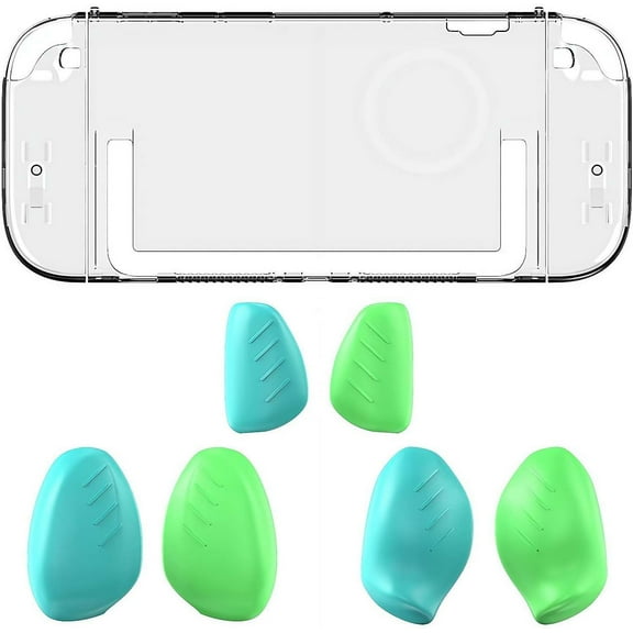 Protective Case for for Switch 2 (2025), Hard Shell Protective Cover Case with Replaceable Grips(S/M/L) for NS 2 Console
