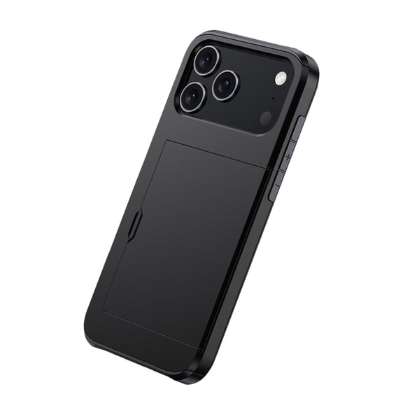 Protective Case with Integrated Card Storage Thin Slides Mechanism & Not Drops Defense Not Slip for Phone 17 Use