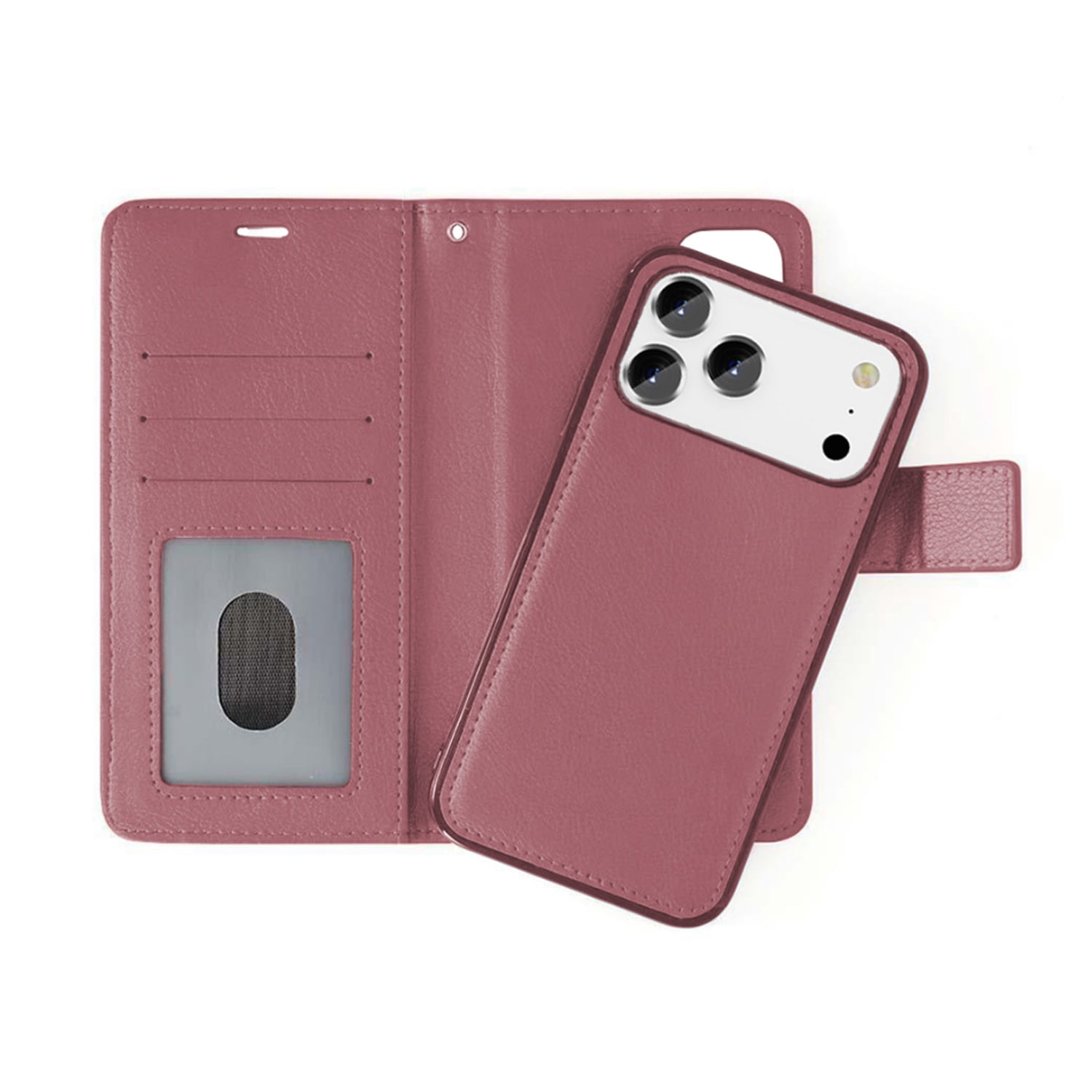 Protective Classic Magnet Wallet Case for iPhone 17 Pro - Brown