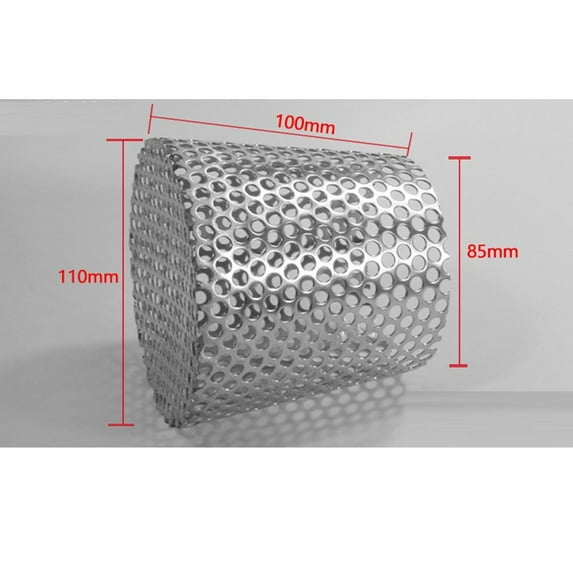 Protective Clip Stops Pipe 304 Stainless Steel PVC Pipe Interpolated Filter Screen Anti Clogging of Drainage Pipes Gutter Cleaning Tool 110MM