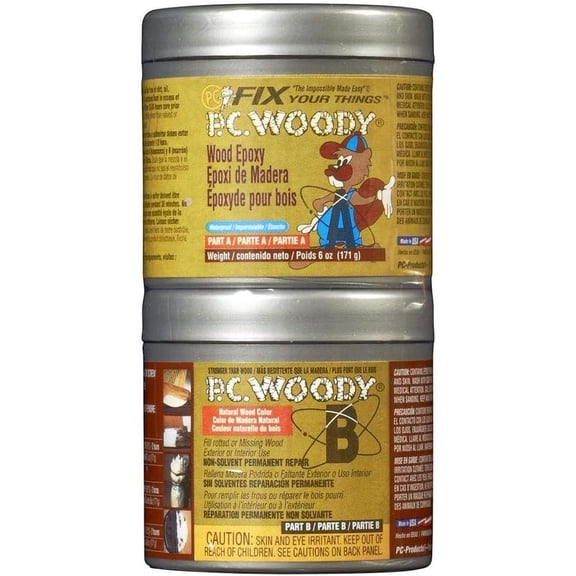 Protective Coating PC Woody Wood Epoxy Paste - Wood Repair Filler - 6 oz, Beige