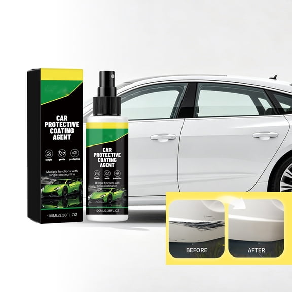 Protective Coating Spray For Automotive Paint, Hydrophobic Water-Repellent Paint Sealant With Scratch And Gloss Paint Protection, All-Weather Paint Shield With Mirror Shine