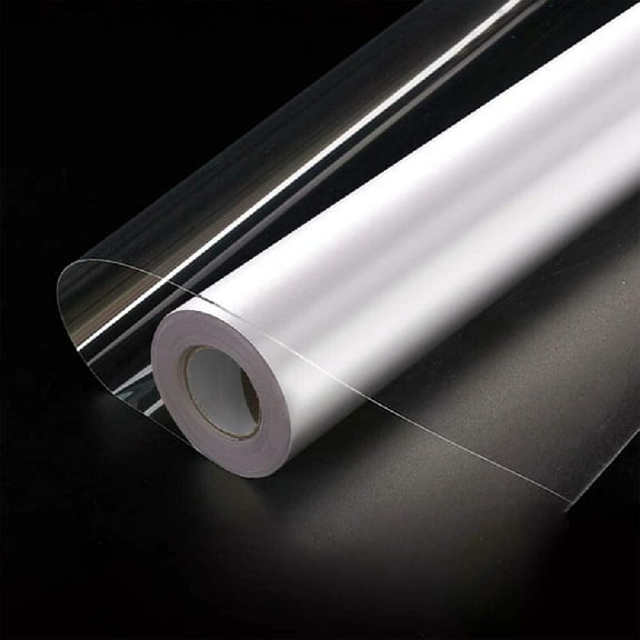 Protective Contact Paper, Clear Wallpaper Removable Wall Protector for Kitchen Bathroom Area, Clear Cellophane Wrap Easy Clean Adhesive Vinyl Roll, Transparent Kitchen Backsplash