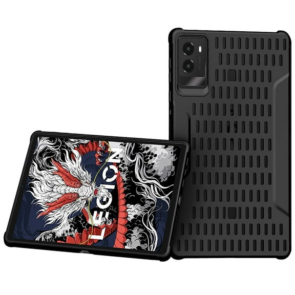 Protective Cooling Case for Lenovo Legion Y700 (2024) 3 Generation, Gaming Tablets TPU Flexible Cover Sleeve Anti-Scratch Drop-proof Protection Shell Thickened Corner, Black