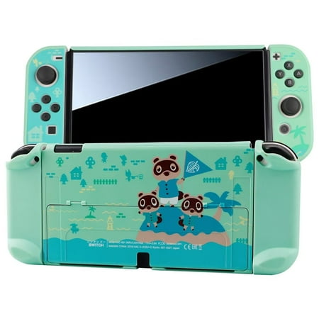 Protective Cover Case for Nintendo Switch Oled Game Console Case Silicone Host Skin Cover For Switch Oled Controller Shell,Green
