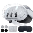 thumbnail image 1 of Protective Cover Set Handle Controller Protective Caps VR Headset Skin Face Cover Lens Tempered Film for Meta Quest 3 VR Accessories, 1 of 8