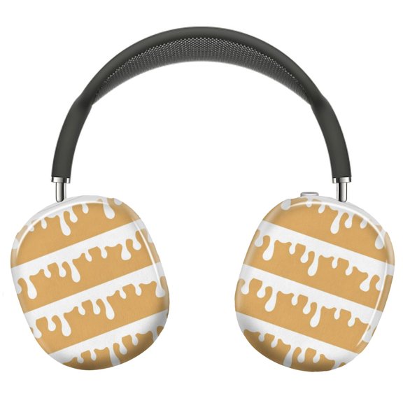 Protective Cover for AirPods Max Bee Happy Digital Papers=9 Headphones Aesthetic Print Snap On Cases