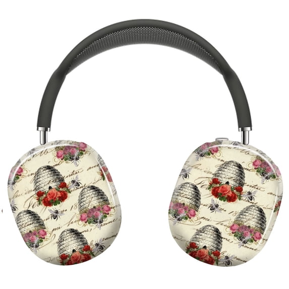Protective Cover for AirPods Max Vintage Honey Bee=12 Headphones Aesthetic Print Snap On Cases