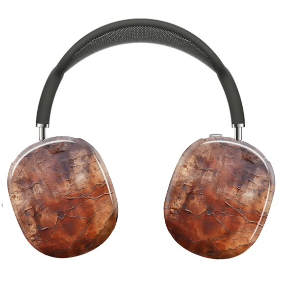 Protective Cover for AirPods Max Vintage Leather =3 Headphones Aesthetic Print Snap On Cases