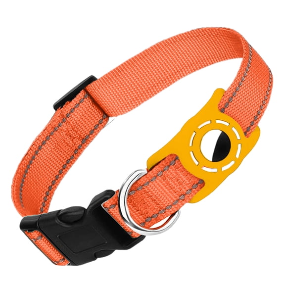 Universal Pet Collar Holder with Reflective and Integrated Locator Protective Cover for Enhanced Visibility and Security