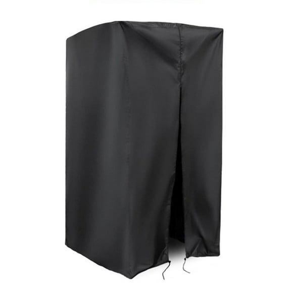 Protective Cover for Outdoor Pull Up Bar and Dip Stands Drawstring Closure Black 107*102*163Cm 420D