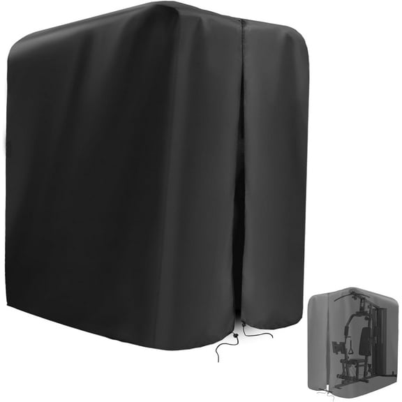 Protective Cover with waterproof zipper for Home Gym, Gym Rack Cover Squat rack/Fitness equipment Waterproof/dust/sun proof, 68.9L x 41.3W x 72.8 H
