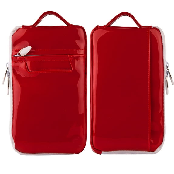 Protective Crossbody Organizer Bag 7-8 inch Tablet Carrying Handbag with Multiple Pockets for Kindle eReader, Kindle 8 inch, Samsung Galaxy Tab, Lenovo, iPad Mini