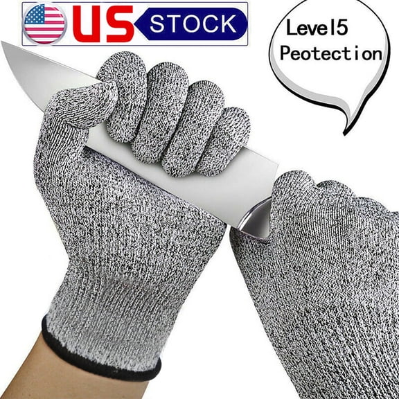 Protective Cut Resistant Gloves Anti-cut Safety Protection Proof Stab Butcher Work Gloves 5-Level,S