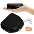 thumbnail image 1 of Protective Denture Tray Retainer Case For Molar Storage Travel (Black, 9*3*8cm), 1 of 7