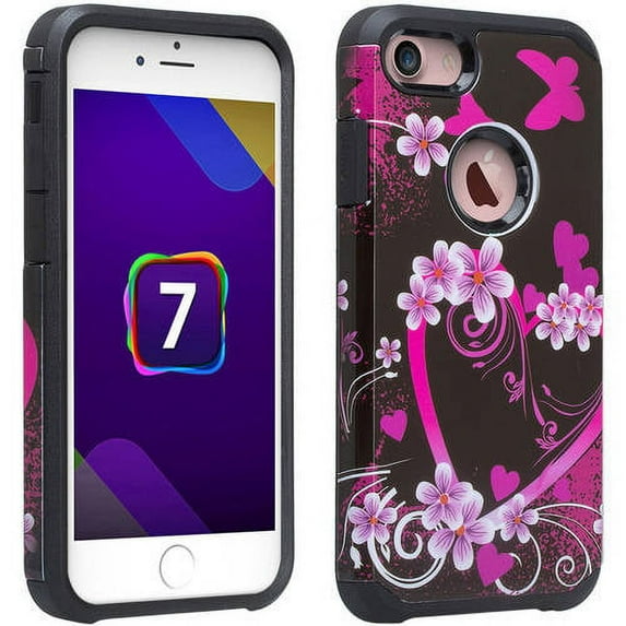 Protective Design Hybrid Case for Apple iPhone 7 Exact Fit