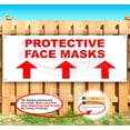 thumbnail image 1 of Protective Face Mask Up Arrow 13 oz Vinyl Banner With Metal Grommets, 1 of 4