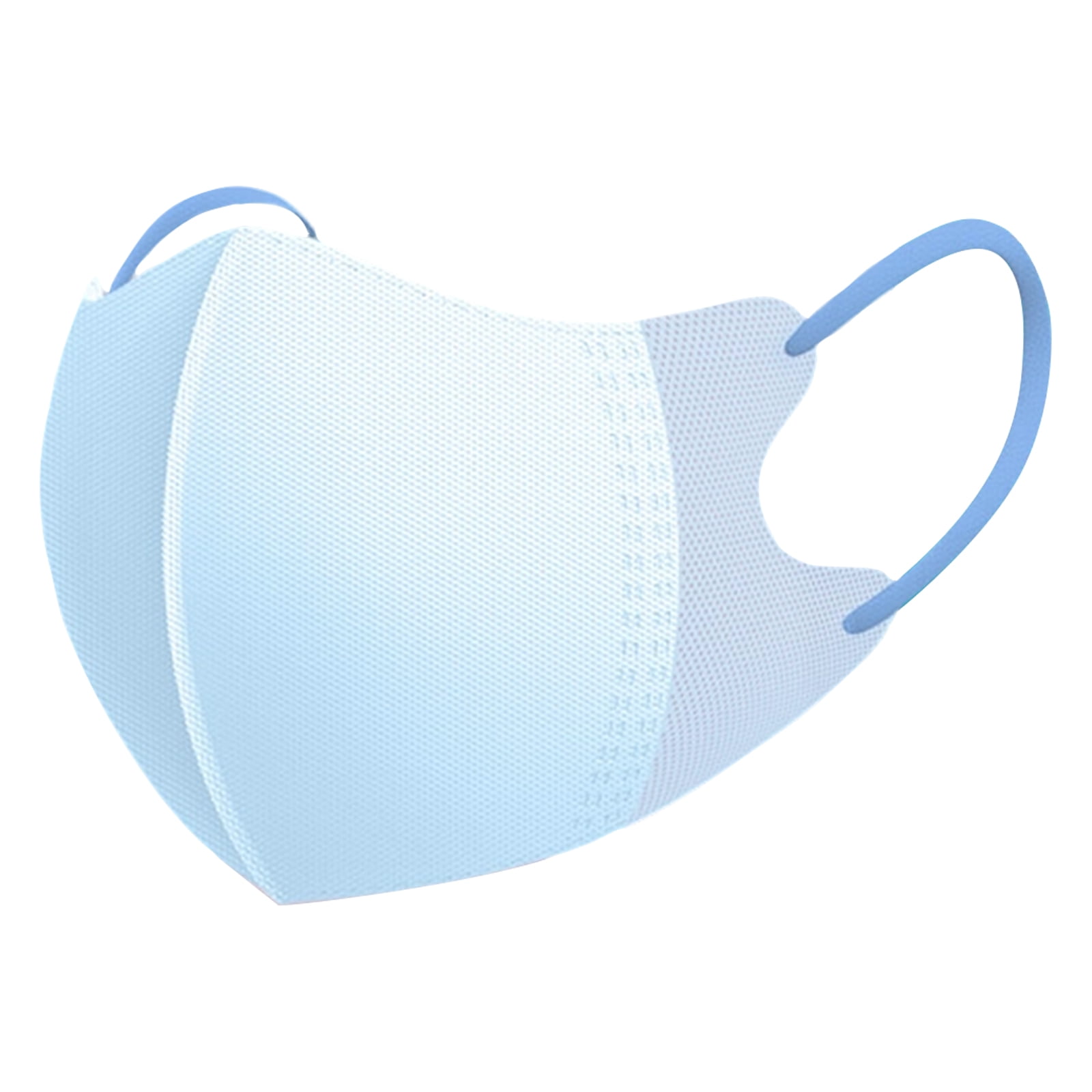 Protective Face Masks, 2026 NEW White Face Mask 4 Layer, Breathable Disposable Facemask Dust Breathable Comfortable (Children-50Pack-Blue)