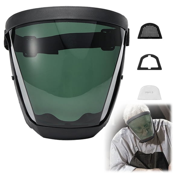 Protective Face Shield Anti Fog Half Coverage Plastic Safety Visor with Comfortable Fit for Work and Daily Protection Use,face shield,G,1PC