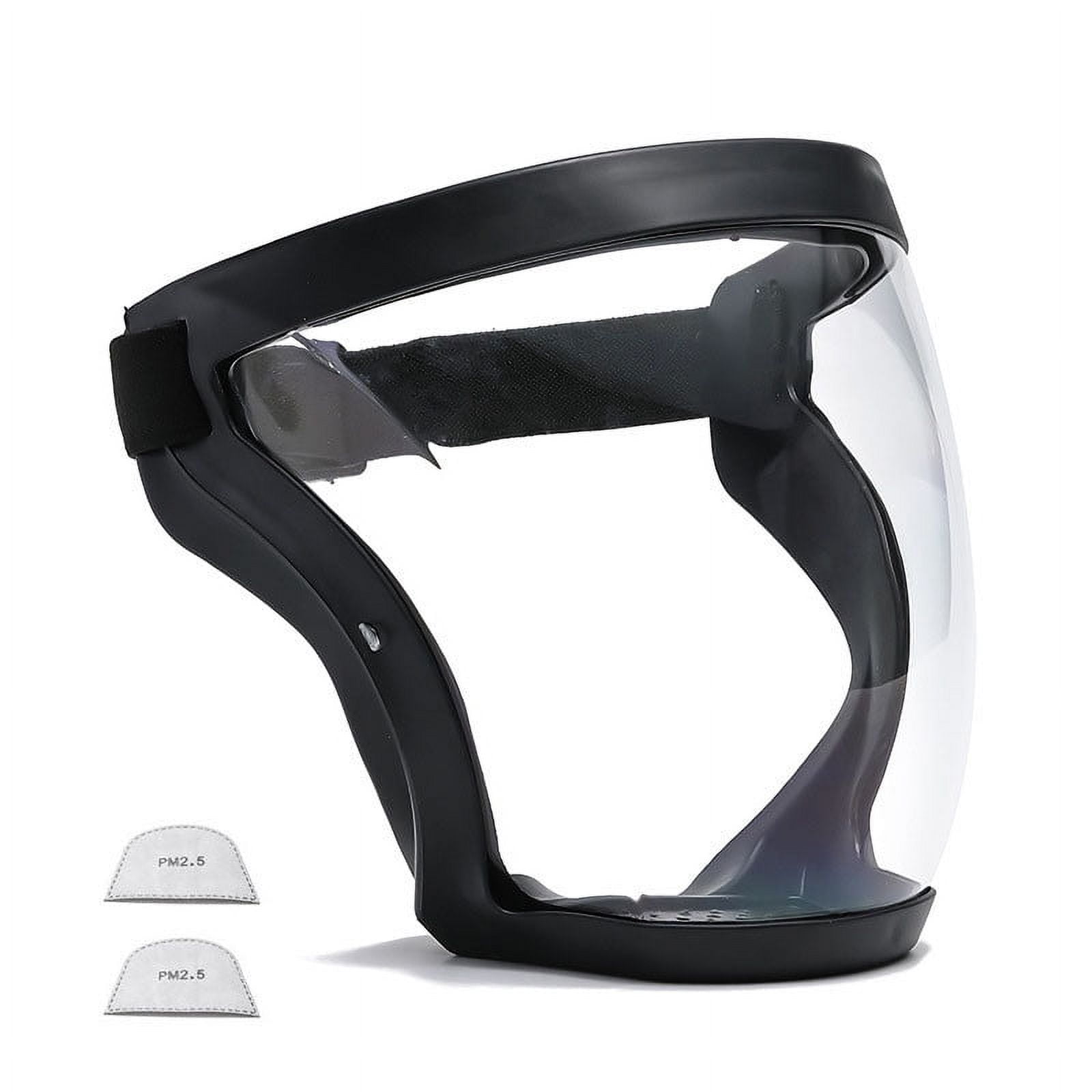 Protective Face Shield Clear Anti Fog Full Mask,Reusable Dust Facemask ...