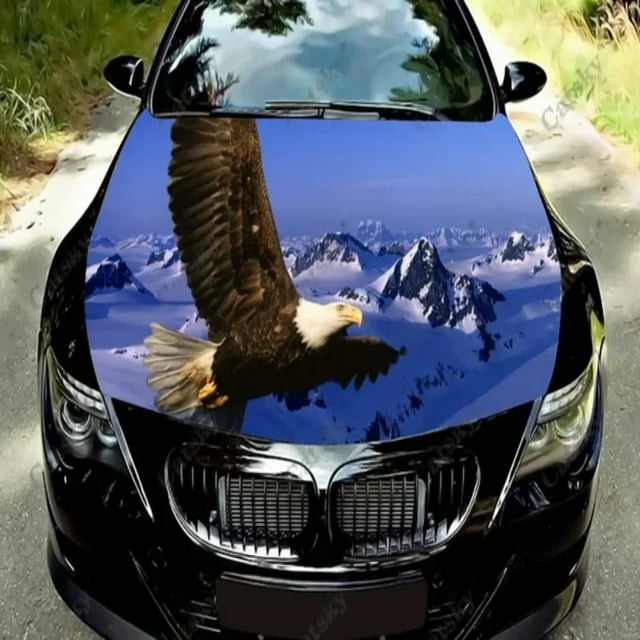 Protective Flight of the Eagle Car Hood Vinyl Wrap Film Decal Sticker