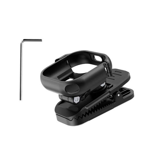 Protective Frame Camera Mount with Magnetic Base, Wearable Fabric Clamp and Angle Adjustment for Walking and Travel Video Recording