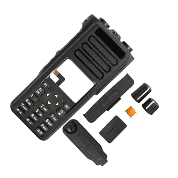Protective Front Case for Motorola XPR7550e - Features Full Keyboard, Guard Screen & Black Housing Cover