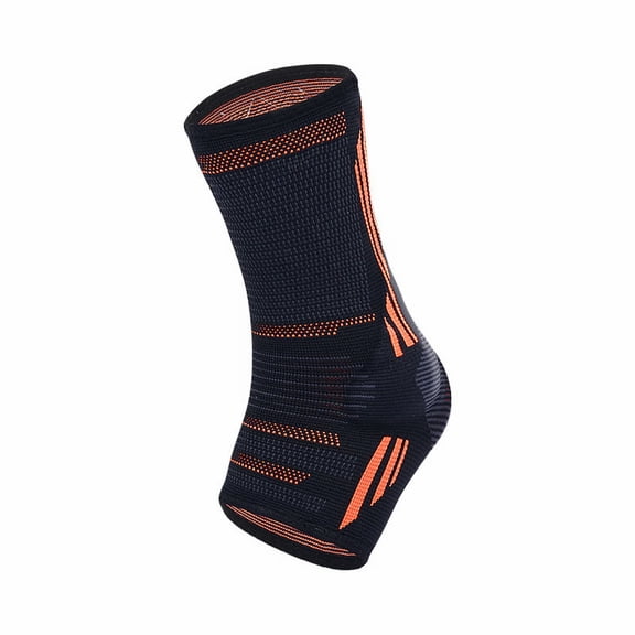 Protective Gear Ankle Support Sleeve for Sprain and Tendon Care  Silicone Gel Ankle Brace for Stable Compression and Quick Recovery, XL, Orange C