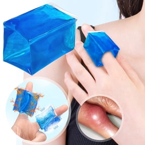 Protective Gear Finger And Toe Cold Gel Ice Pack Reusable Cryotherapy Sleeve For Injuries Tendonitis Or Sprains Latex Free 5ml, 4cm, Blue