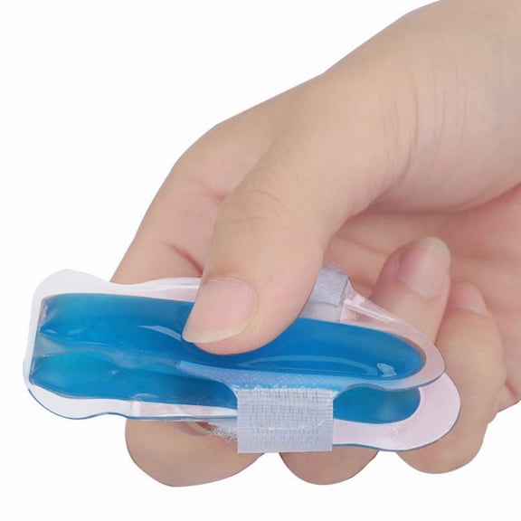 Protective Gear Finger And Toe Ice Pack for Cryotherapy Compression Sleeve Reusable Rehabilitating Injury Tendonitis Sprains Latex Free 5ml, 11.6cm, Blue