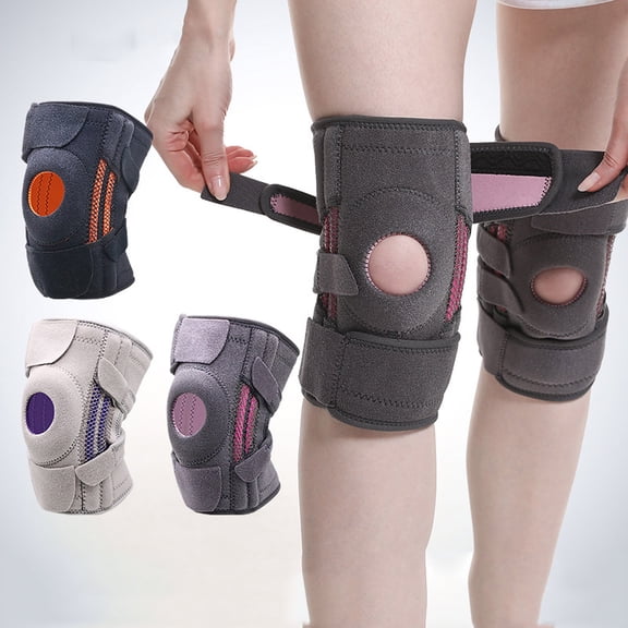 Protective Gear Knee Support for Meniscus Tear and Stability - Knee Brace for Men and Women with Comfortable Compression Sleeve, 22 cm, Black