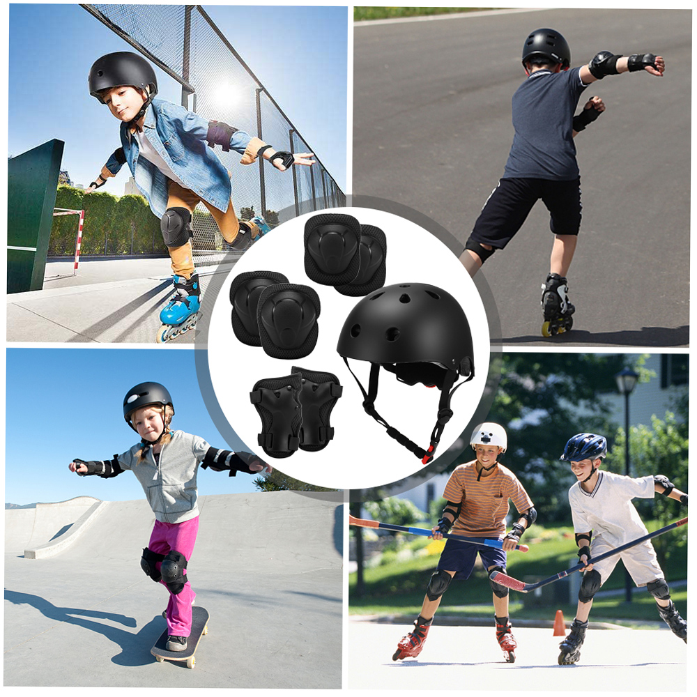 Protective Gear,Pads Pads Wrist Pads Wrist Knee Pads Pads 1 Helmet And Kids Knee Pads 7 In 1 Kids 7 In Wrist Roller And Pads Set Adjustable Kids Knee Pads Set Adjustable