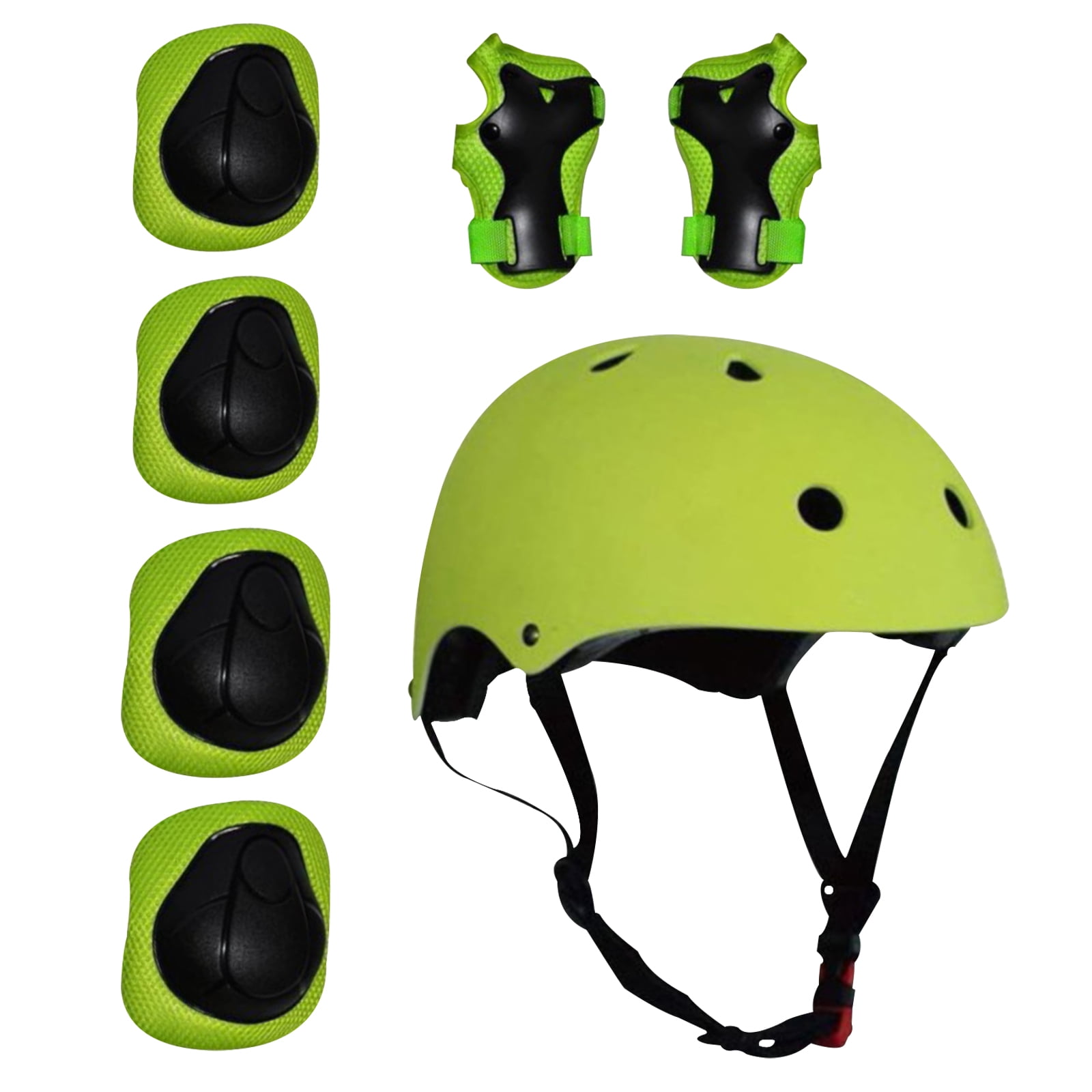 Protective Gear Set, Adjustable Kids Bike Helmet Set, Adjustable Helmet Elbow and Wrist Guards
