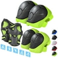 thumbnail image 1 of Protective Gear Set for Teens Roller Skating Skateboarding Biking | 6-Piece Pads | Adjustable Foam Knee Elbow Wrist Guards | Breathable Mesh | S Size | Blue | All-Sport Safety | Net Bag Included, 1 of 7