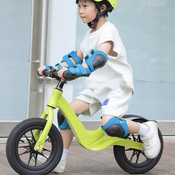 Protective Gear Set for Skating, Knee Pads Elbow Pads Wrist Guards, Adjustable Sports Safety Equipment, for Cycling, Skateboard, or Scooter