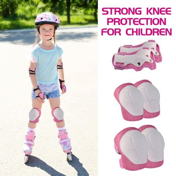 Protective Gear Shielded Support for Joint Areas Wrist Elbow Knee Pad Set for Outdoor Sports and Child Use Protective Covers for All-Round Mobility