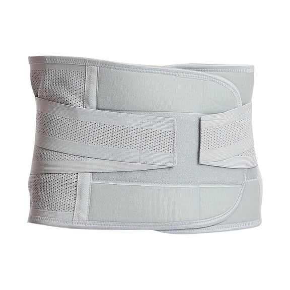 Protective Gear Waist Support Belt for Men and Women – Comfortable Waist Trimmer for Fitness Training Core Back Support and Posture Improvement, L, Light Gray