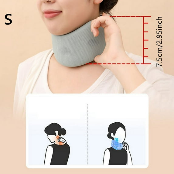 Washable Neck Brace - Adjustable Support Wraps for Spine Stability and Pressure Ideal for Sleeping Working or Traveling