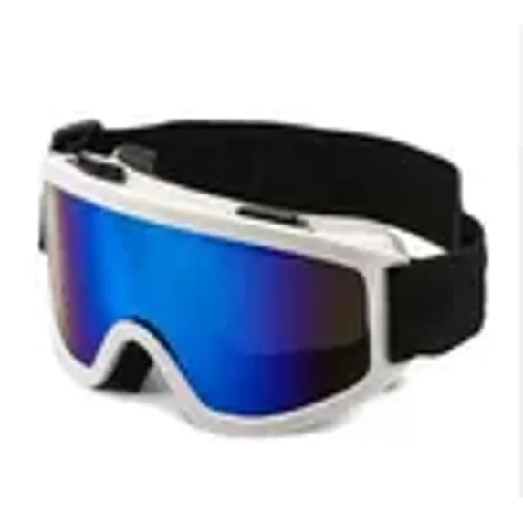 Protective Glasses Motorcycle Helmet Outdoor Sports Windproof Dustproof Eye Glasses Ski Snowboard Goggles Motocross Riot Contr (White)