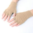 thumbnail image 1 of Protective Gloves Beige-1 Pairs Elderly Skin Thin Protector Gloves Tone Fingerless Gloves Bruise Ab Rasion Protective To Cover Br Uising, 1 of 5