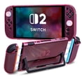 thumbnail image 1 of Protective Hard Case for Nintendo Switch 2 2025, Soft Grip Cover for Joy Con,Detachable JoyCon Controller Shockproof & Scratch-Resistant Console Shell, 1 of 7