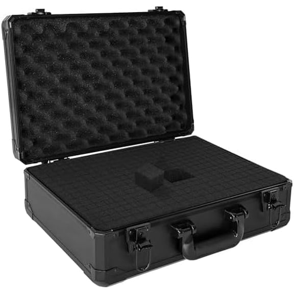 Protective Hard Case Shockproof Water-resistant with Customized DIY Foam Insert fit for Camera, Laptops, etc, 17 X 12 X 5-Inch$$Music