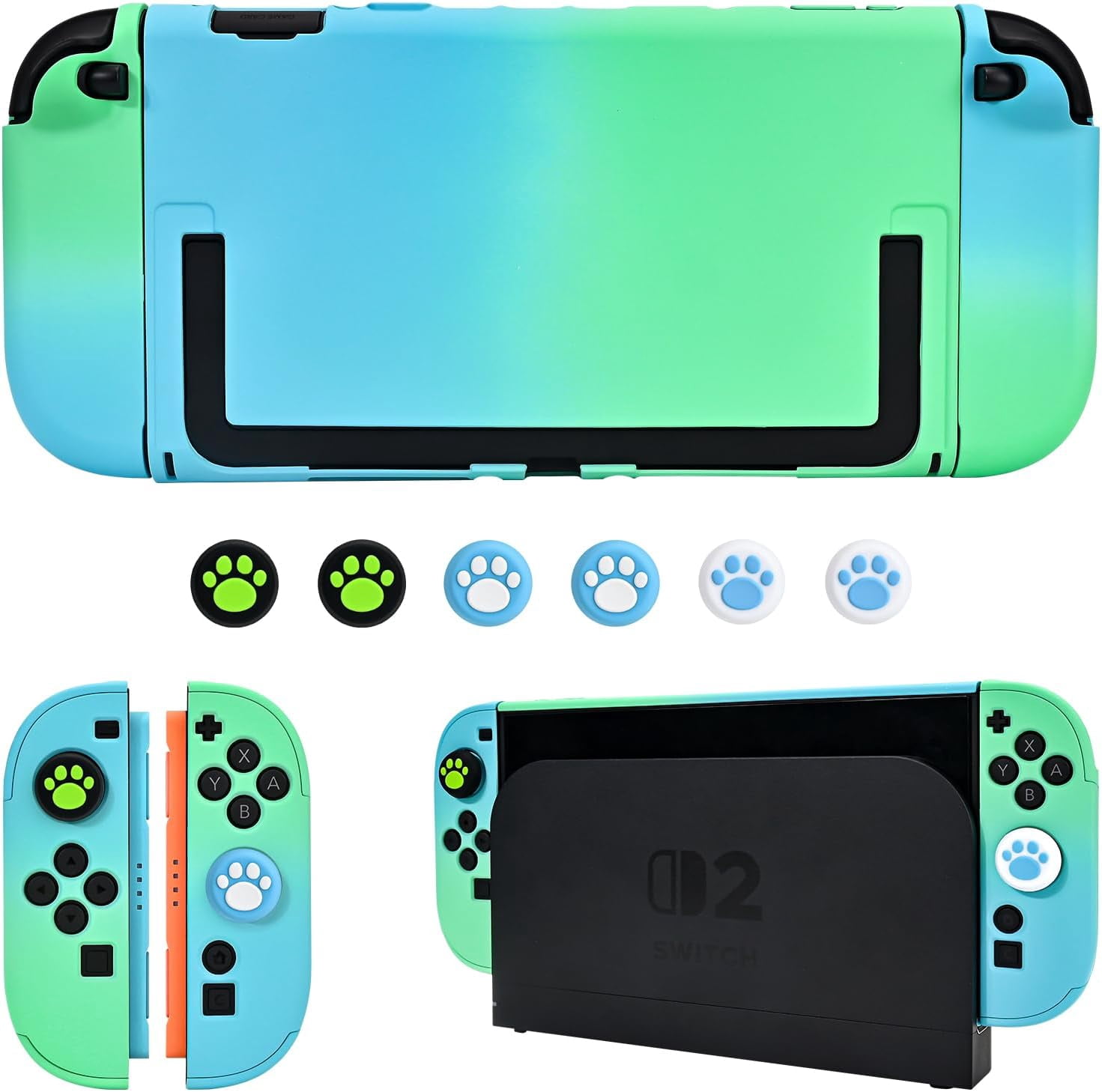 Protective Hard Case for Switch 2 (2025), PC Grip Cover for Joy Con ...