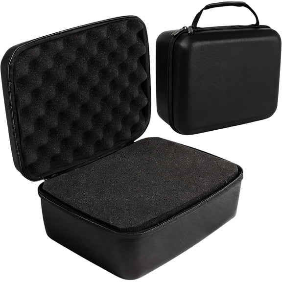 Protective Hard Case With Customizable Foam - Lightweight Hard Shell Case for Electronics, Cosmetic, Makeup & More - EVA Protection (11" x 9" x 5.5")