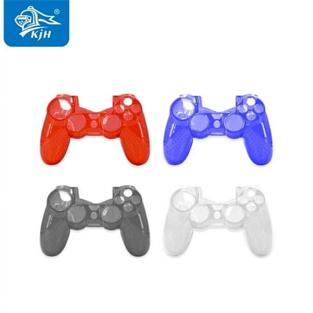 Protective Hard Crystal Case for PS4 Controller - Black