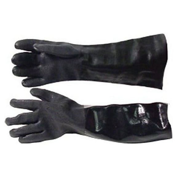 Protective Industrial Products 18" PVC Dipped Gloves Black 1 Pair (58-8060) 81524