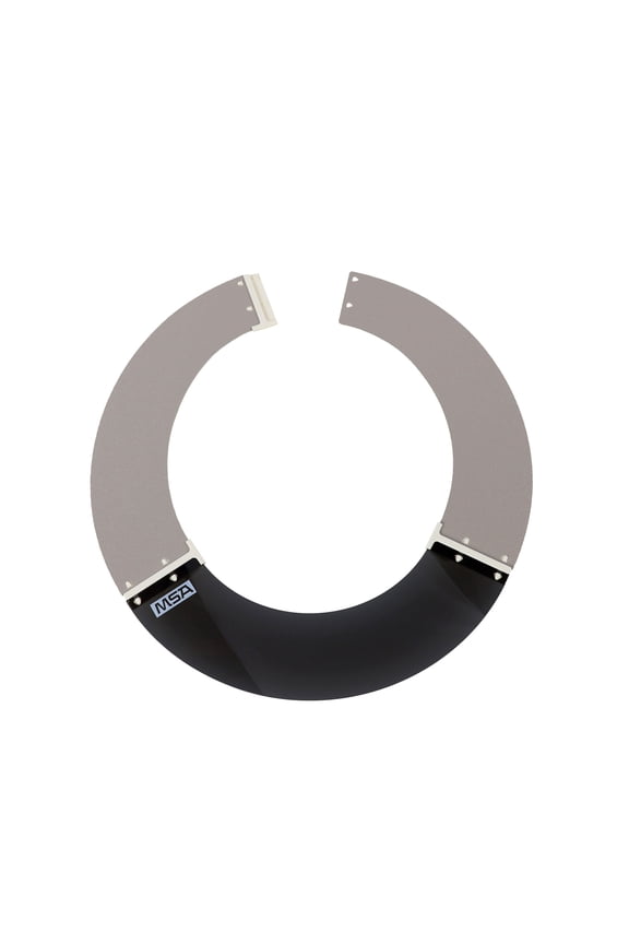 697410 V-Gard Sun Shield - Standard V-Gard Hat/Full Brim Attachment, Polyurethane Brim Extender, Smoke-Tinted Lexan, Added Sun & Heat Protection, Reusable & Replaceable Hard Hat Accessory